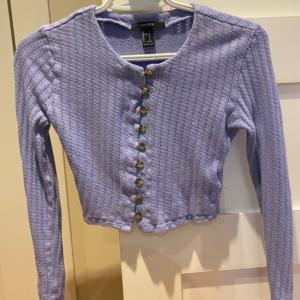 Forever 21 Lavender Button-Down Top